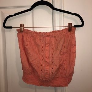 RVCA orange crop top